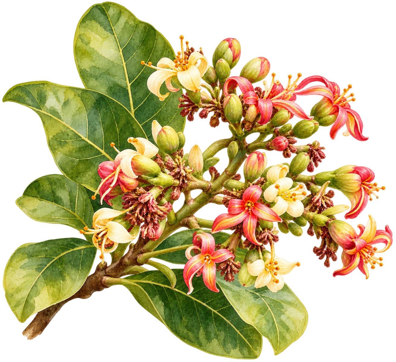 Flor do cajueiro