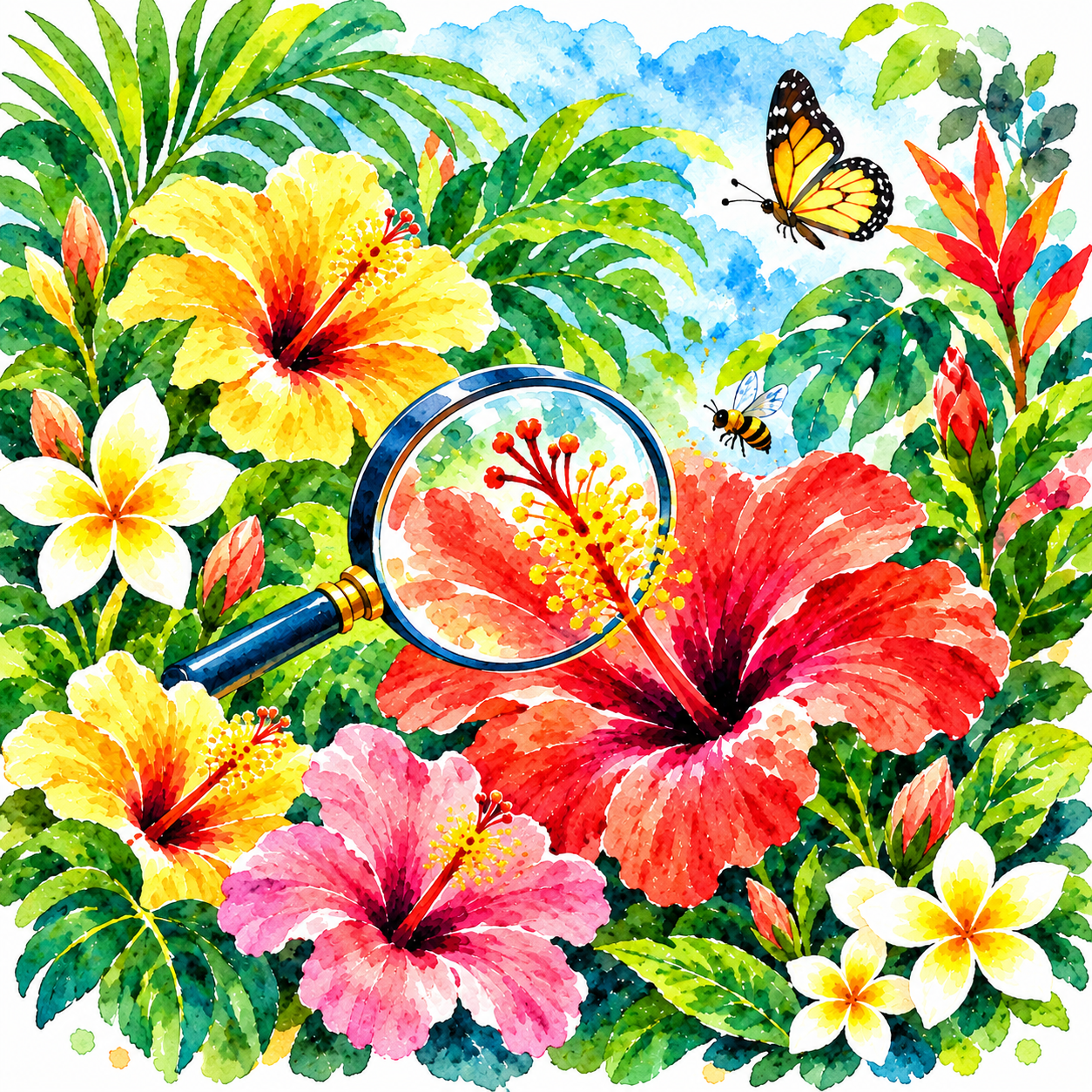 Ilustração de Você conhece esta flor?