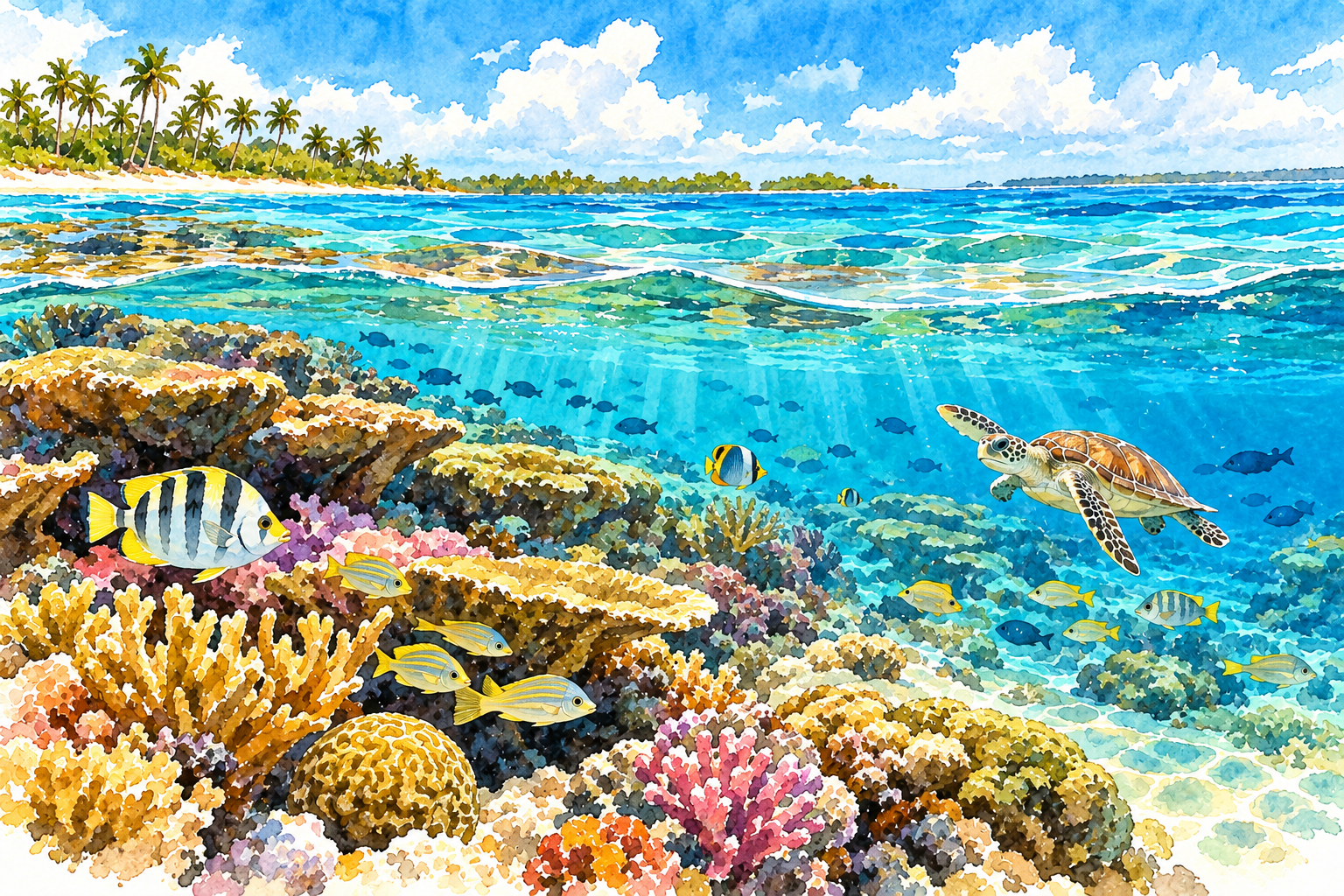 Ilustração de O que tem no recife?